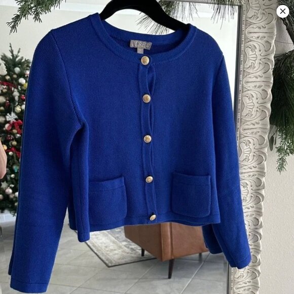 J Crew Royal Blue Cardigan XS - Picture 2 of 5
